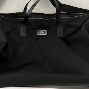 Kate Spade black duffel bag
